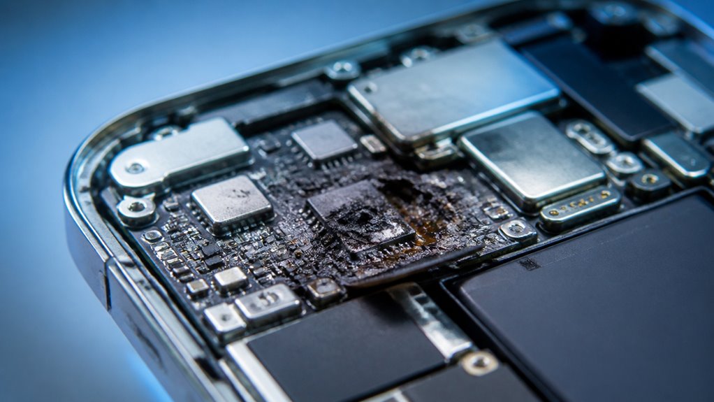 uszkodzona płyta główna iPhone'a
