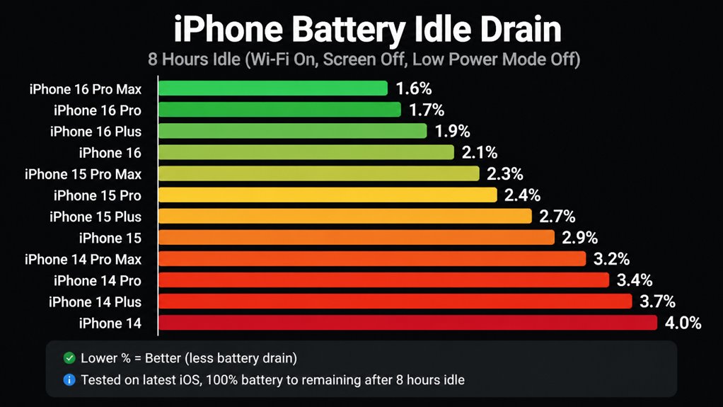 wyjaśnienie rozładowywania baterii iPhone'a