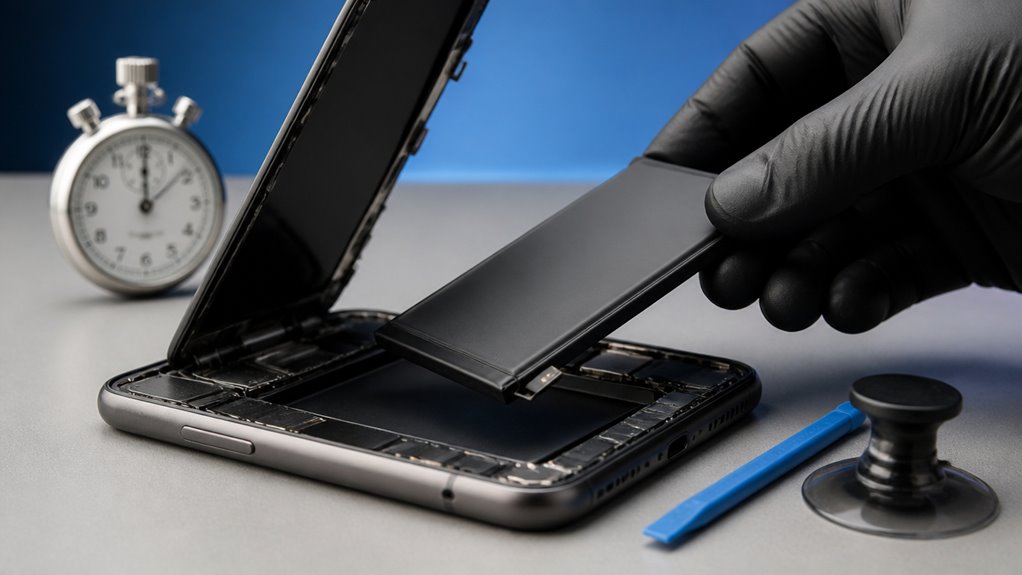czas wymiany baterii w iPhone