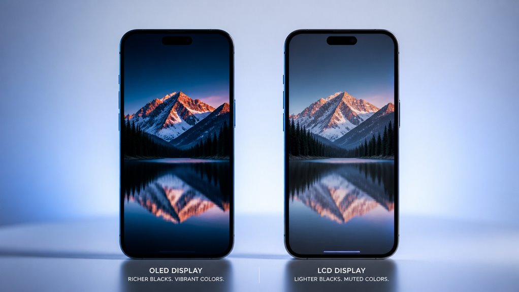 różnice między OLED a LCD
