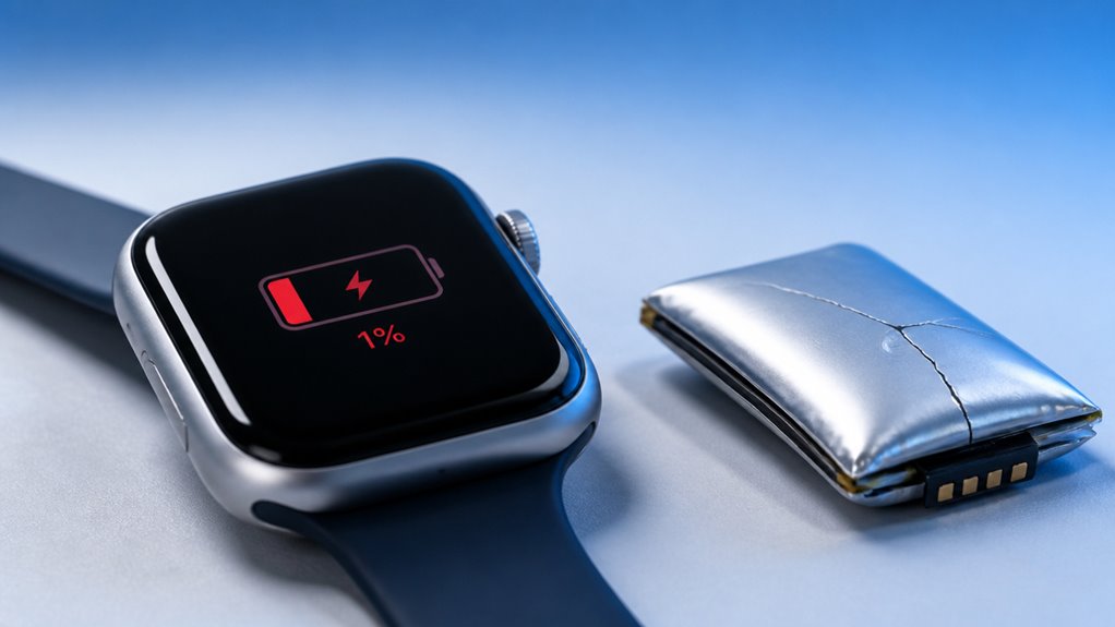 oznaki uszkodzonej baterii w Apple Watch