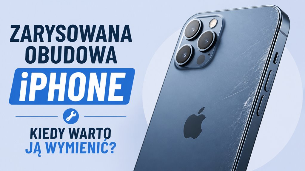 Zarysowania powierzchni wskazują na uszkodzenia kosmetyczne