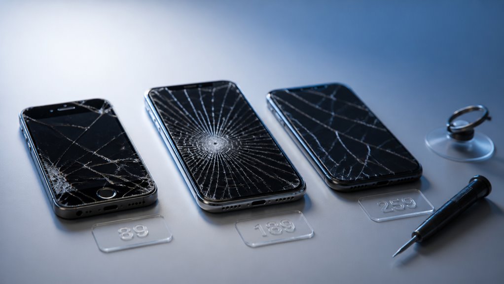 zróżnicowane koszty naprawy ekranu iPhone